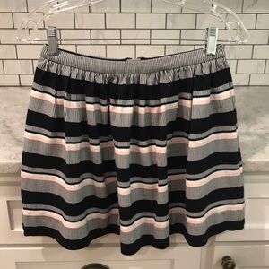 Kate Spade Skirt Girls Size 12 Youth Coreem Stripe Black White New with Tags
